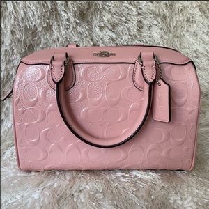 Coach Debossed Mini Bennett Satchel